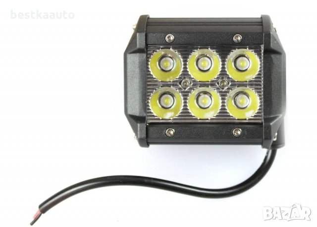 Халоген LED работна лампа 18W ( 3W x 6pcs ) 9V-32V Джип АТВ Коли, снимка 2 - Аксесоари и консумативи - 28212292