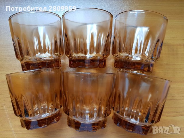 Стъклени чаши за уиски, снимка 1 - Сервизи - 38051121