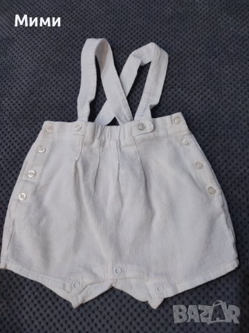 Къси панталонки с презрамки, снимка 1 - Панталони и долнища за бебе - 37157928