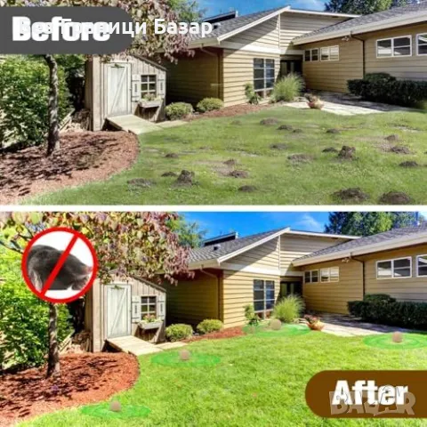 Нов Репелент за къртици и сляпо куче – 8 броя до 90 дни защита градина, снимка 4 - Други стоки за дома - 49863669