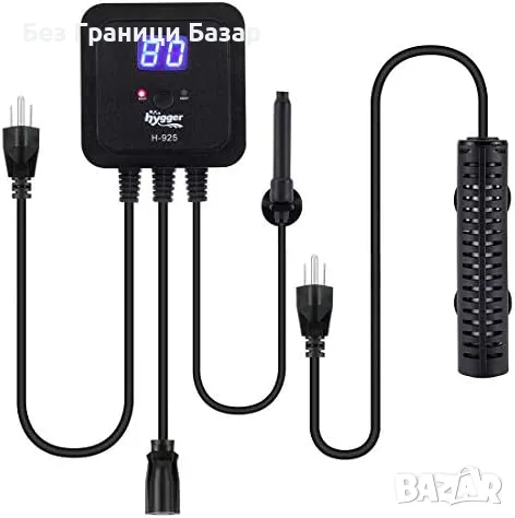 Нов 500W нагревател за аквариуми 110-450 литра с LED дисплей и аларма