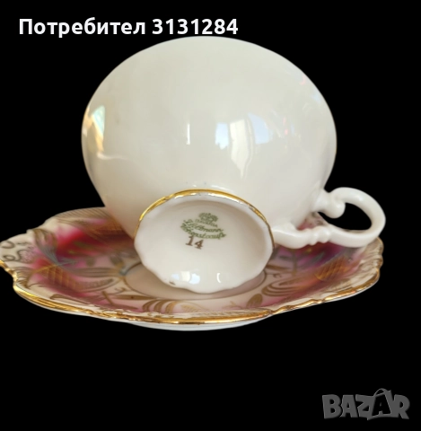 Seltmann Vohenstrauss изящна пара за кафе Германия Бавария, снимка 4 - Сервизи - 52857035