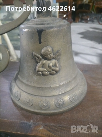 ГОЛЯМА БРОНЗОВА КАМБАНА ЗА ВРАТА , снимка 1