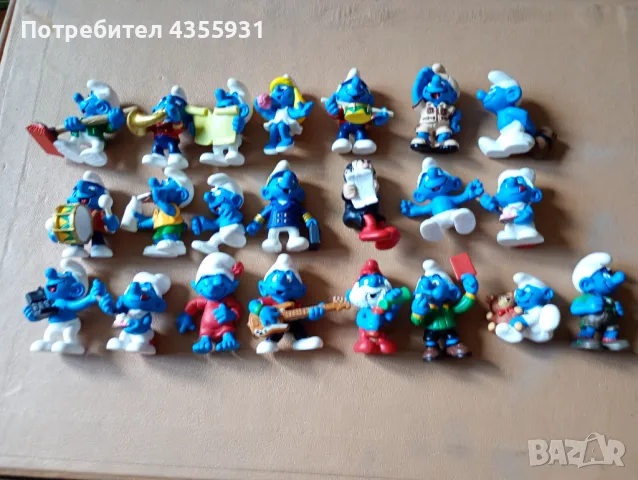 стара колекция смърфове смърфовете от 1985 до 2000 година , снимка 11 - Антикварни и старинни предмети - 50052208