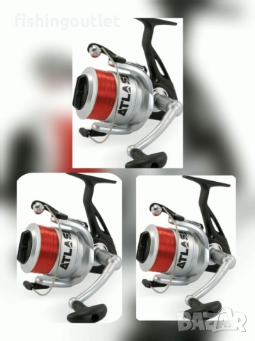 Три макари за дънен риболов с фабрично навита корда LINEAEFFE ATLAS