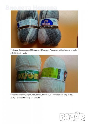 продавам нови прежди, различен състав, снимка 5 - Други стоки за дома - 37476798