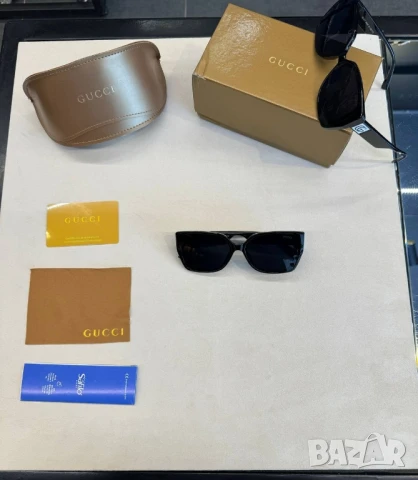 очила с черен обикновен калъф и ув защита gucci christian dior , снимка 2 - Слънчеви и диоптрични очила - 51315619