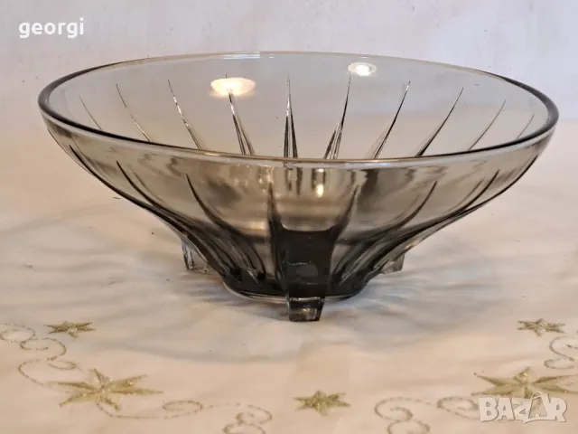 стъклена фруктиера цветно стъкло 21/7, снимка 2 - Аксесоари за кухня - 49990369