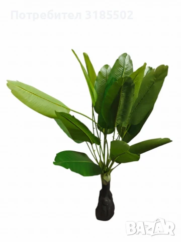Изкуствено тропическо растение, 1 метър, снимка 2 - Изкуствени цветя - 51227140