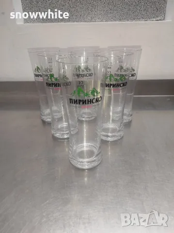 Чаши за бира Пиринско - 300 мл - 5 броя , снимка 2 - Чаши - 49892716