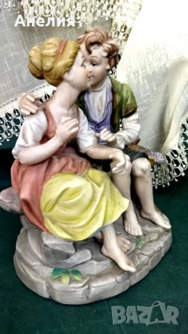 Фигура от Италия - раздумка на пейката, снимка 4 - Декорация за дома - 51175465