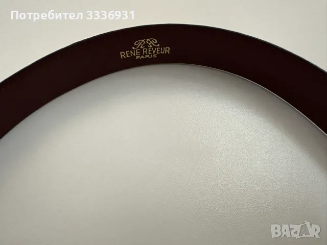 Колан от естествена кожа Rene Reveur Paris, снимка 2 - Колани - 50243958
