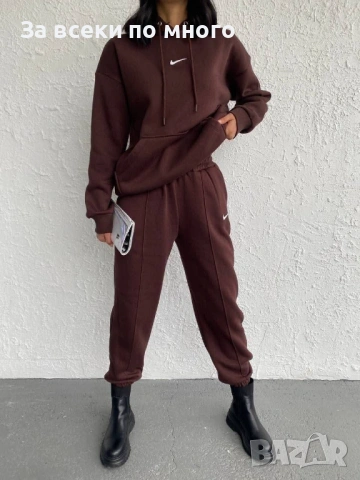 Ватиран Спортен комплект Nike Черно Кафяво Бяло, снимка 9 - Спортни екипи - 53432845