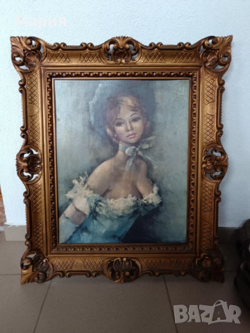 Голяма картина , снимка 2 - Антикварни и старинни предмети - 52866535