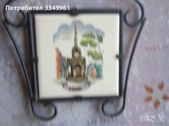 Старинна порцеланова картина пано, снимка 2 - Картини - 37992498