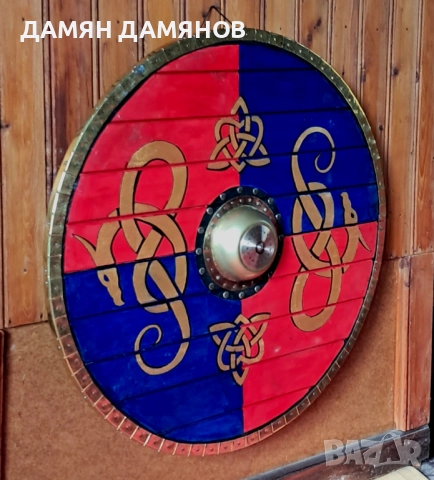 Нормандски щит-дървен, снимка 3 - Други ценни предмети - 52104714