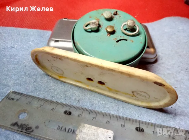 SLAVA 11 JEWELS MADE in USSR Стар КОЛЕКЦИОНЕРСКИ РУСКИ МЕХАНИЧЕН БУДИЛНИК СЛАВА 44036, снимка 6 - Антикварни и старинни предмети - 47694997