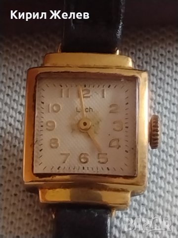 Стар механичен часовник Luch USSR с позлатена рамка за КОЛЕКЦИЯ 43077