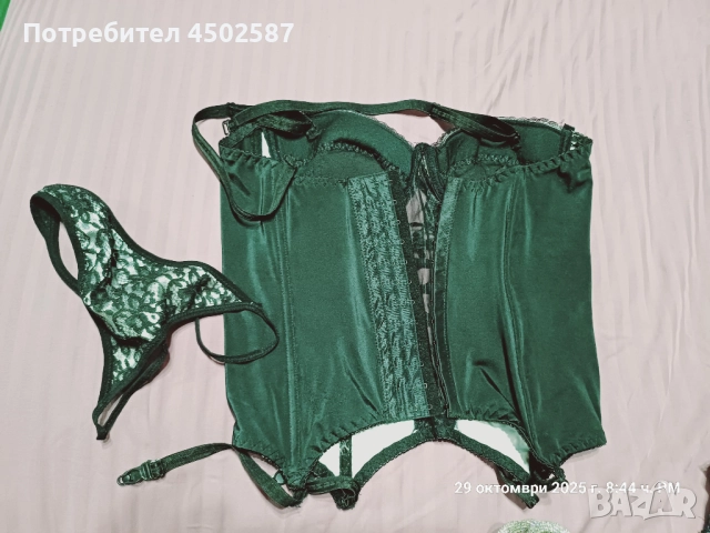 Корсет в черно и бяло, снимка 9 - Корсети, бюстиета, топове - 52698084