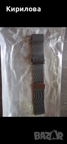 Метална каишка 20мм. за смарт часовник Xiaomi, Samsung, Huawei, Tiwatch и др. , снимка 3 - Смарт гривни - 50589587