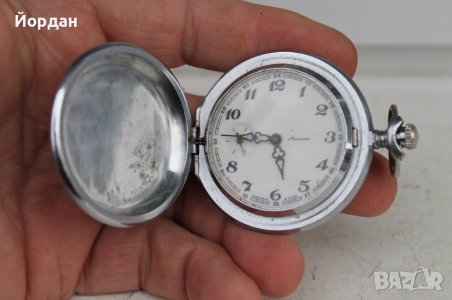 СССР джобен часовник ''МОЛНИЯ'', снимка 5 - Антикварни и старинни предмети - 38258579