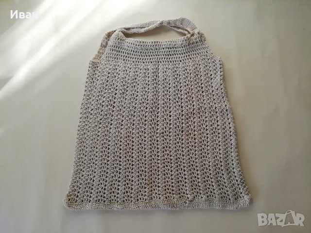 Ръчно плетена пазарска торба 33х31 см - само по телефон!