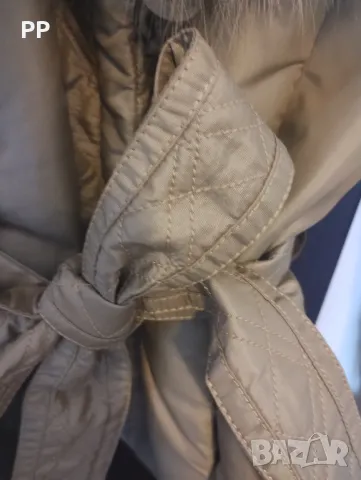 Дамско палто с естествен пух, снимка 3 - Палта, манта - 49270453