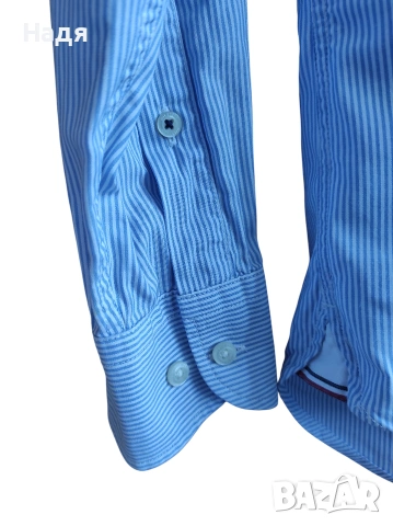 Мъжка риза Tommy Hilfiger 80's Two Ply, снимка 4 - Ризи - 53257187