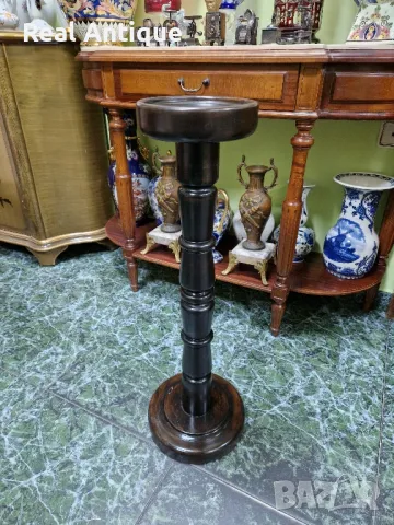 Чудесна антикварна френска дървена колона поставка постамент, снимка 1