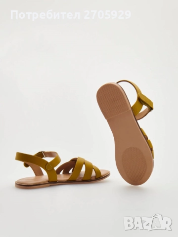 Нови Reserved сандали от естествена кожа, номер 37/38, снимка 3 - Сандали - 51461241