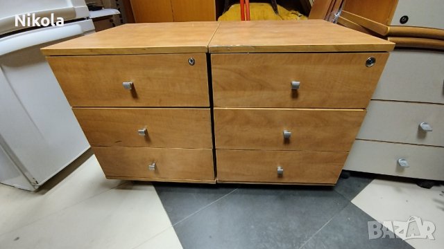 Шкафче за бюро на колела - контейнер със заключване 46/50/58см, снимка 13 - Шкафове - 43541071