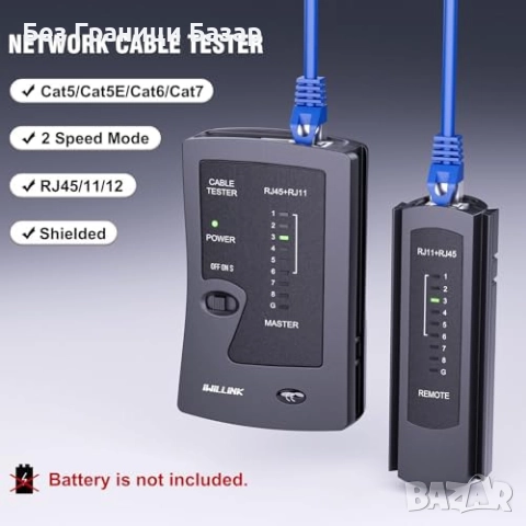 Нов Комплект RJ45 кримпер с тестер, Cat6/Cat6a конектори и куплери, снимка 4 - Други инструменти - 52261207