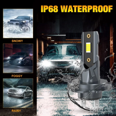 2 бр LED крушки за автомобил H7, снимка 6 - Аксесоари и консумативи - 52603345