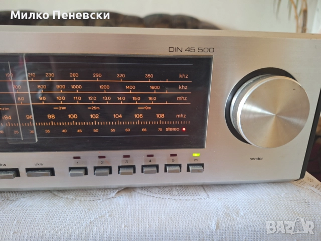 SOUND-6002 HI FI VINTAGE STEREO TUNER.MADE IN JAPAN FOR WEST GERMANY., снимка 3 - Ресийвъри, усилватели, смесителни пултове - 51479389