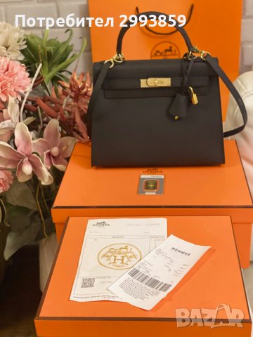 чанта Ермес Кели 27*Hermes Epsom gold hardware, снимка 2 - Чанти - 42425027