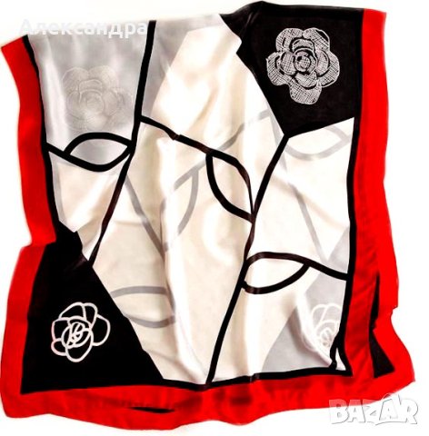 Стилен и красив копринен шал , снимка 8 - Шалове - 41743005