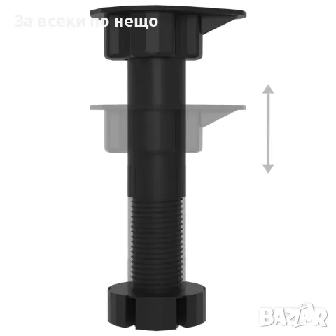 Шкаф за микровълнова, бетонно сив, 60x57x207 см, ПДЧ Код P299, снимка 4 - Шкафове - 49779177