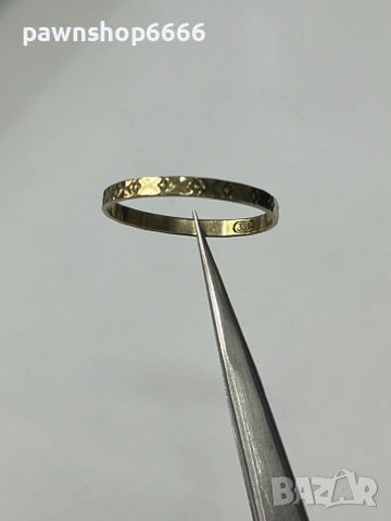 Златна халка 8 карата 1 грам, снимка 7 - Пръстени - 53314773