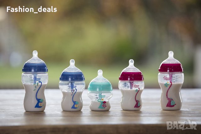 3 броя TOMMEE TIPPEE Advanced Anti-Colic бебешка бутилка шише за хранене 150мл, снимка 5 - Прибори, съдове, шишета и биберони - 33614758