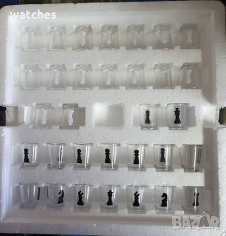 Шах с шот-чашки, снимка 2 - Шах и табла - 28017452