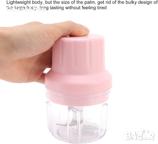 Мини кухненски чопър за месо, чесън, зеленчуци и други – безжичен

, снимка 6 - Друга електроника - 43682369