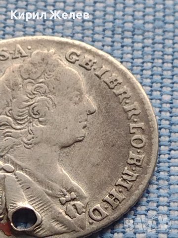 Сребърна монета 7 кройцера 1762г. Франц първи Гунзбург Австрия 24950, снимка 4 - Нумизматика и бонистика - 42968334