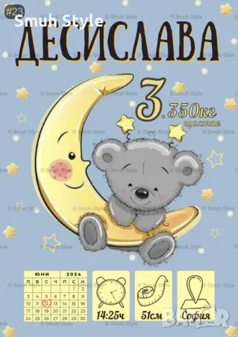 Бебешка визитка в рамка - Част 2, снимка 6 - Други - 47763926