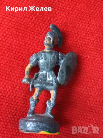 СТАРО ОЛОВНО ВОЙНИЧЕ РИМСКИ ПЕХОТИНЕЦ ВОИН ПЕШКА ФИГУРКА от ШАХ РЪЧНО ОЦВЕТЕНА РЯДКА 41377, снимка 11 - Колекции - 43805975