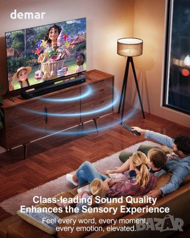 ULTIMEA 2-в-1, пикова мощност 100 W, 2.2-канална звукова лента за TV, снимка 5 - Стойки, 3D очила, аксесоари - 44866202