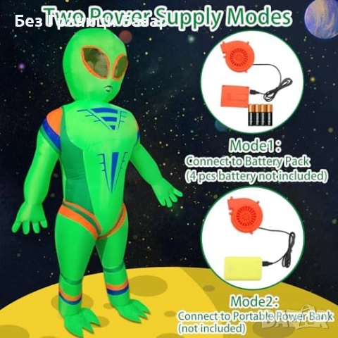 Нов Надуваем костюм извънземно за Хелоуин – за възрастни 160-190 см, снимка 2 - Други - 51493092