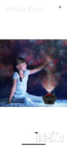 Нощна лампа с проекция на звезда и луна, снимка 4 - Друга електроника - 52862067