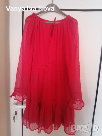 Страхотна червена рокля, снимка 3 - Рокли - 40588644