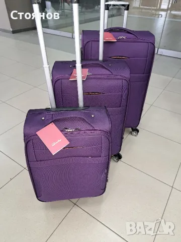 Нови текстилни куфари- супер цени, снимка 4 - Куфари - 50408480