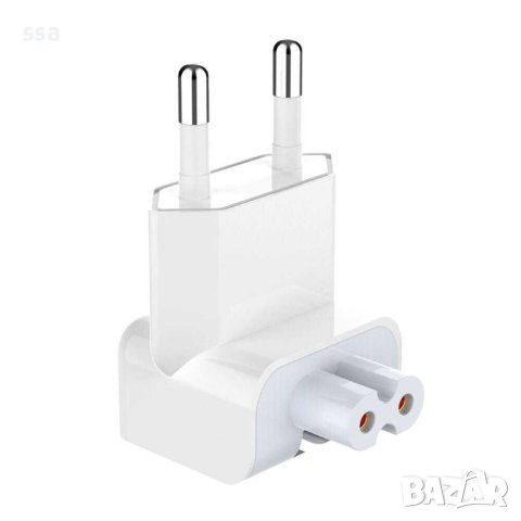 EU Plug стандарт Преходник накрайник адаптер Apple iPad iPhone Macbook, снимка 4 - Кабели и адаптери - 43356318